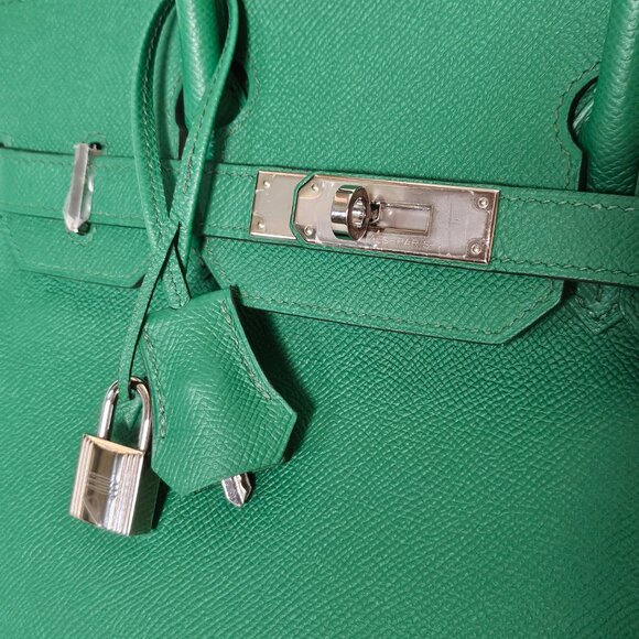 SOLD Hermes Birkin 30 Epsom Leather Cactus Green - Picture 7 of 16